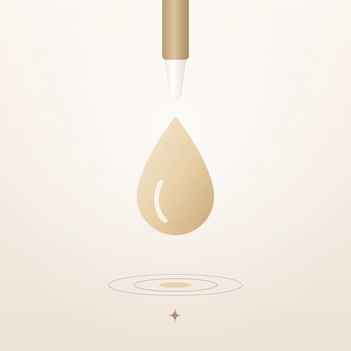 Una gota de sérum cayendo del gotero